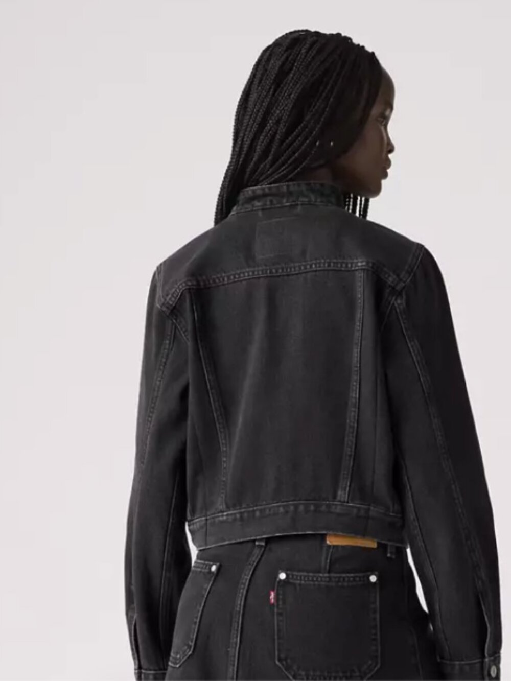 Levi's Moto Trucker Jacket - Black *NWT* - Picture 3 of 7